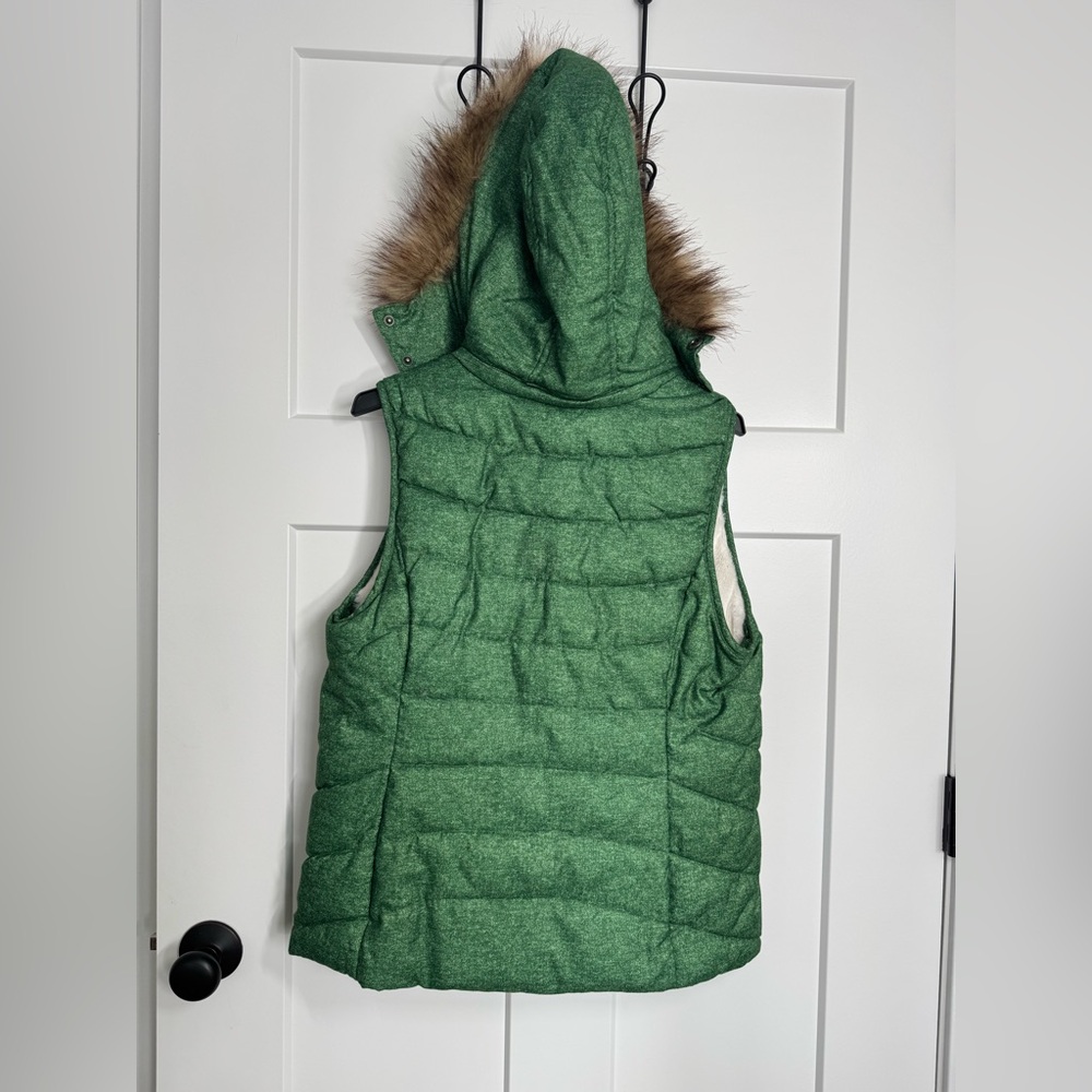 GreenTea Green Quilted Puffer Vest, New without Tag, Large - Picture 6 of 11